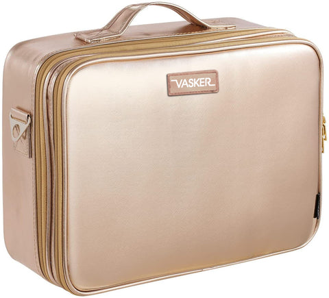 VASKER Extra Large Make-up Bag Christmas Gifts 3 Layers Professional Travel Bag