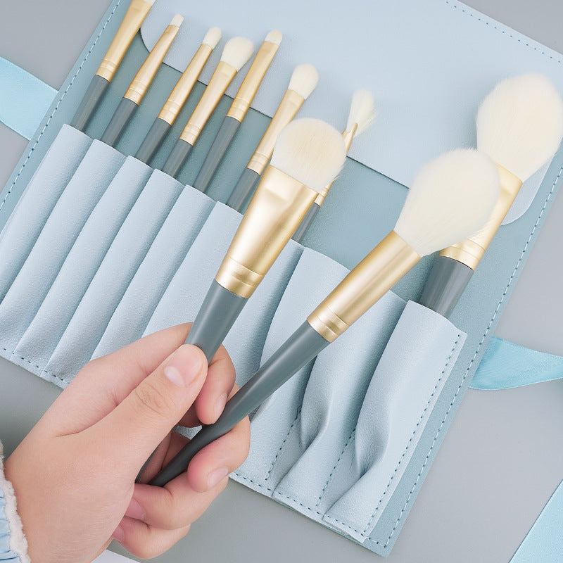 Familife 10 makeup brush set beginner eye shadow brush loose powder brush foundation make-up soft hair beauty tool brush 2022 NEW