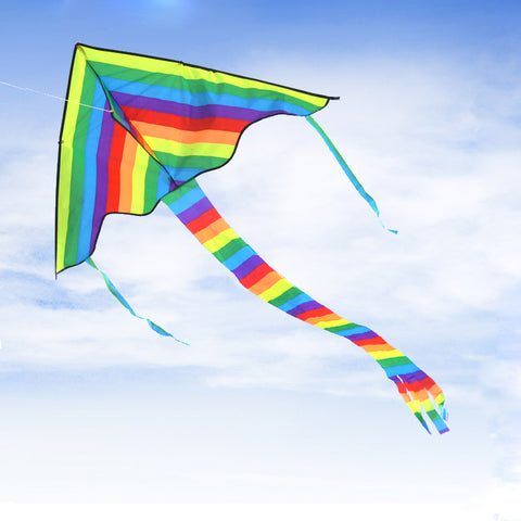 Sunland Large Delta Rainbow Kite for Kids Adults Easy to Fly