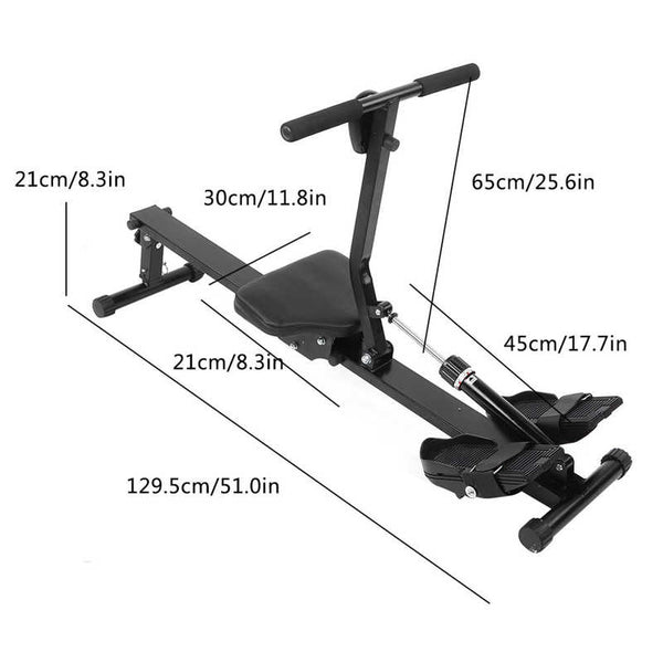 Sunland Foldable Rowing Machine with Digital Indicator Home & Gym Workout Equipment