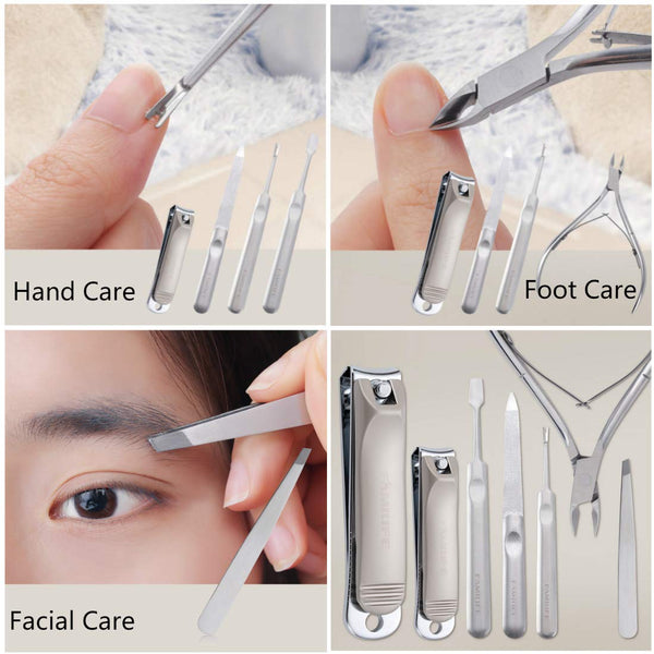 7 in 1 Stainless Steel Professional Manicure Pedicure Set Nail Clipper Set