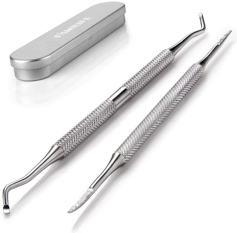 L07 100% Stainless Steel Ingrown Toenail File and Lifter Double Sided