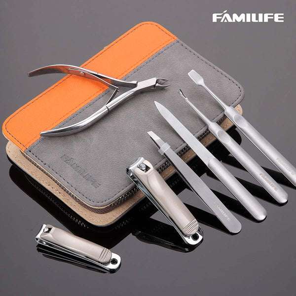 7 in 1 Stainless Steel Professional Manicure Pedicure Set Nail Clipper Set