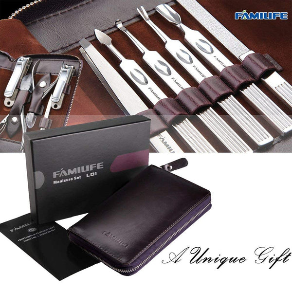 11 in 1 Professional Stainless Steel Manicure Set Nail Clippers Set  Pedicure Tools