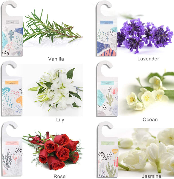 Large 12 Packs 6 Scents Option Long-Lasting  Scented Sachets