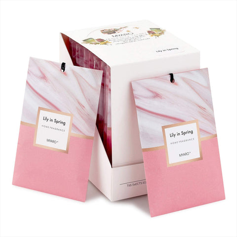 12 Packs Long-Lasting Lily in Spring Scented Sachet Bags Home Fragrance