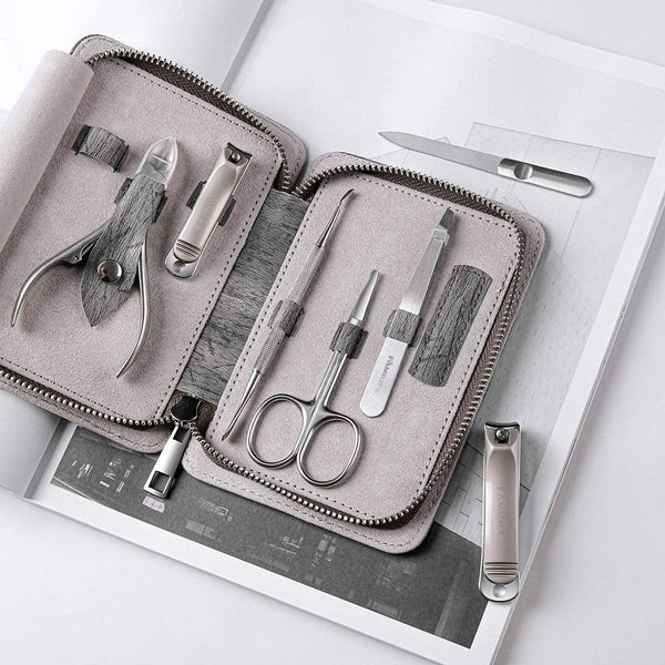 7 in 1 Professional L14 Manicure Pedicure Set Stainless Steel Nail Clipper Set