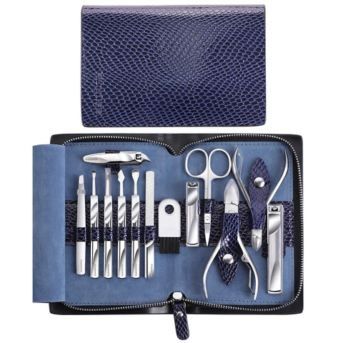 L11 Manicure Set 12 in 1 Stainless Steel Nail Clipper Pedicure Set