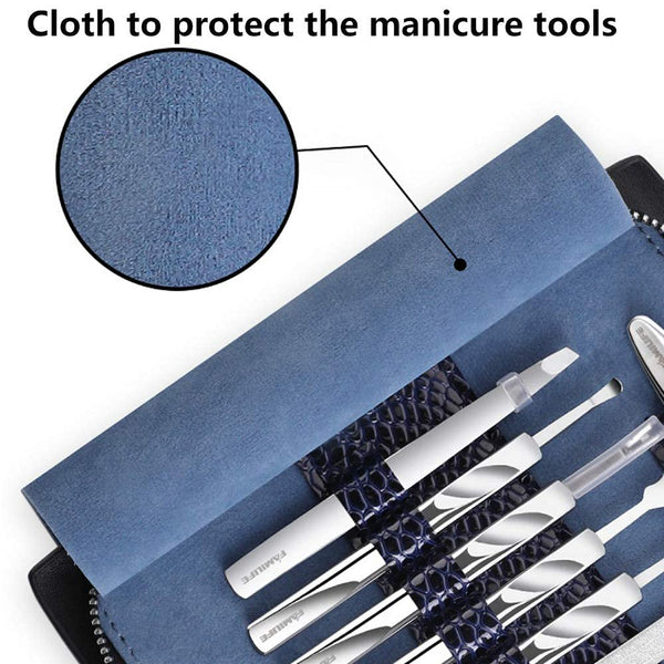 L11 Manicure Set 12 in 1 Stainless Steel Nail Clipper Pedicure Set