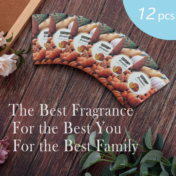 12 Packs Pumpkin Scented Packets Long-Lasting Home Fragrance Sachet